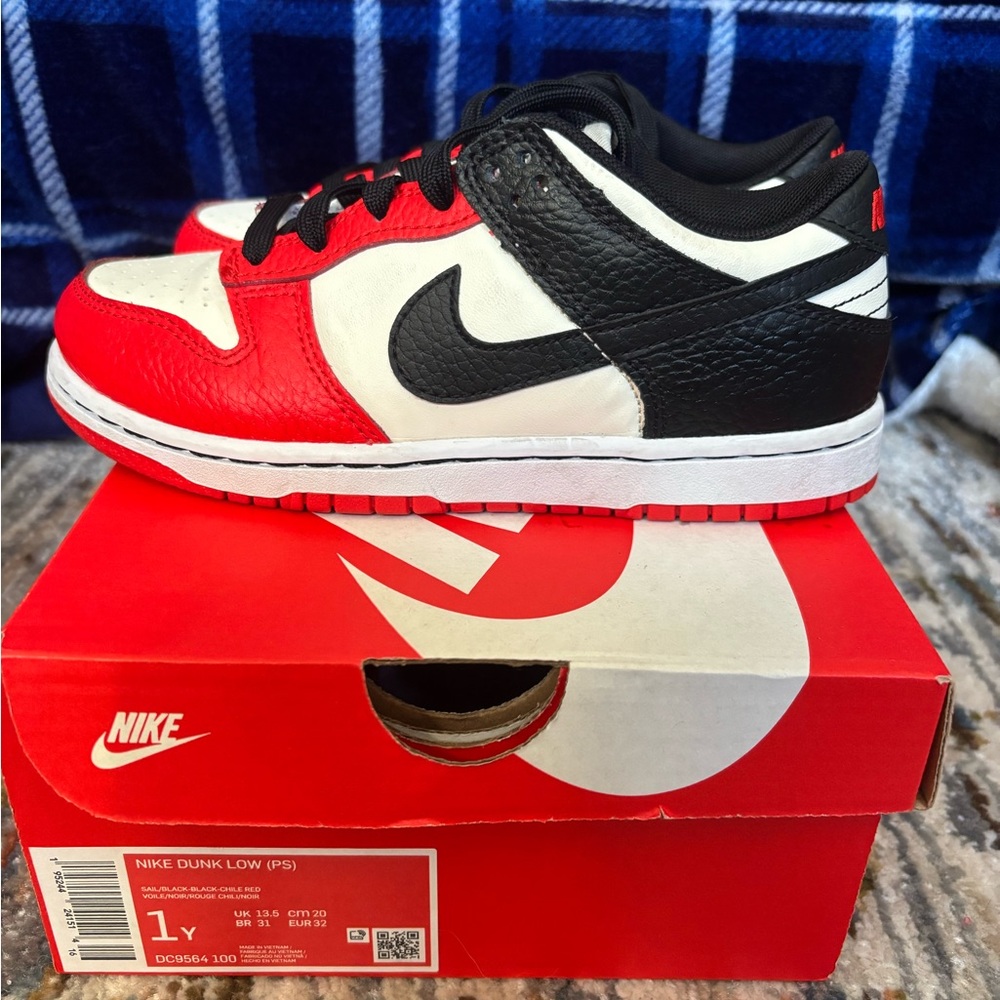 Nike Dunk Low PS Red Black White Sneakers